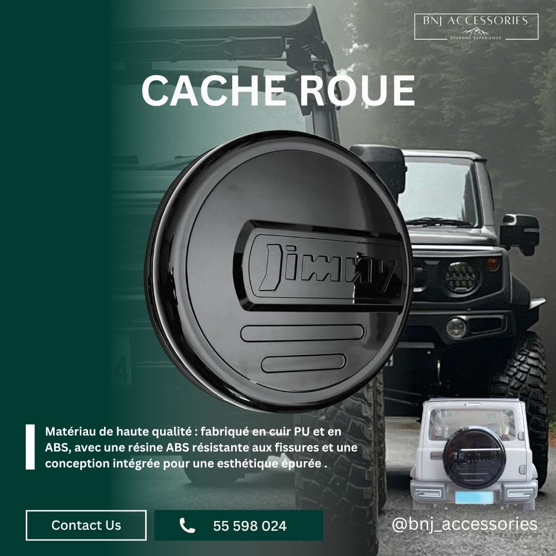 CACHE ROUE BLACK JIMNY